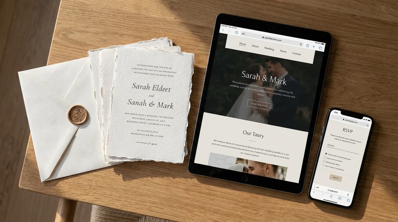 Physical Invites vs. Digital Wedding Websites: The Real Cost Breakdown (And Why Your Sanity Will Thank You)